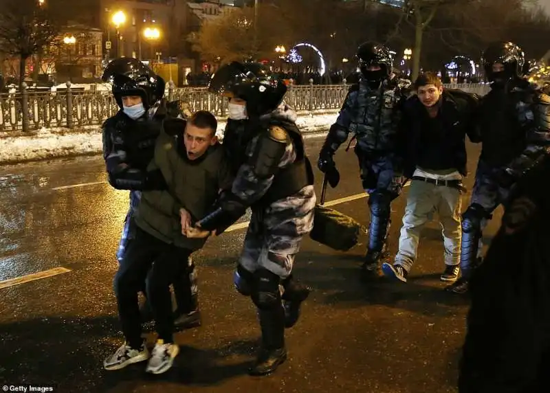 proteste per la liberazione di navalny 4