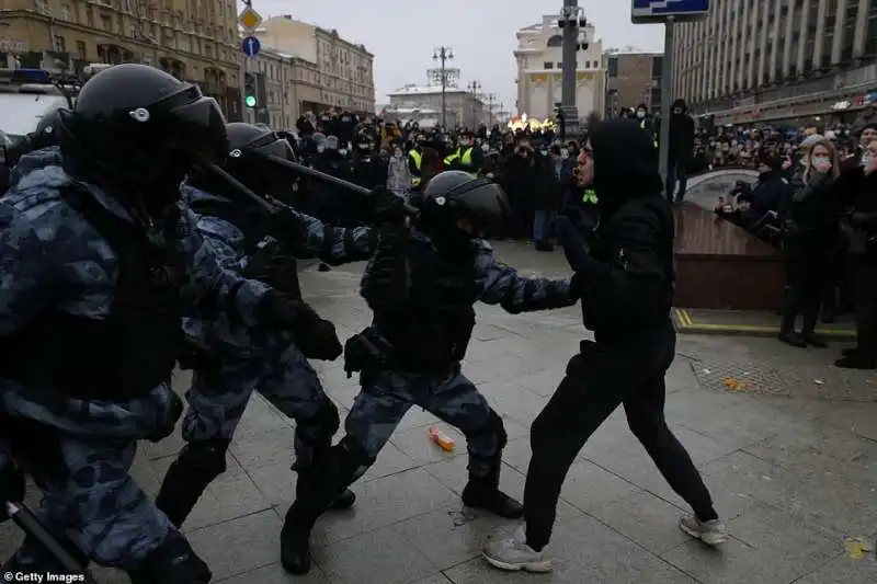 proteste per la liberazione di navalny 5