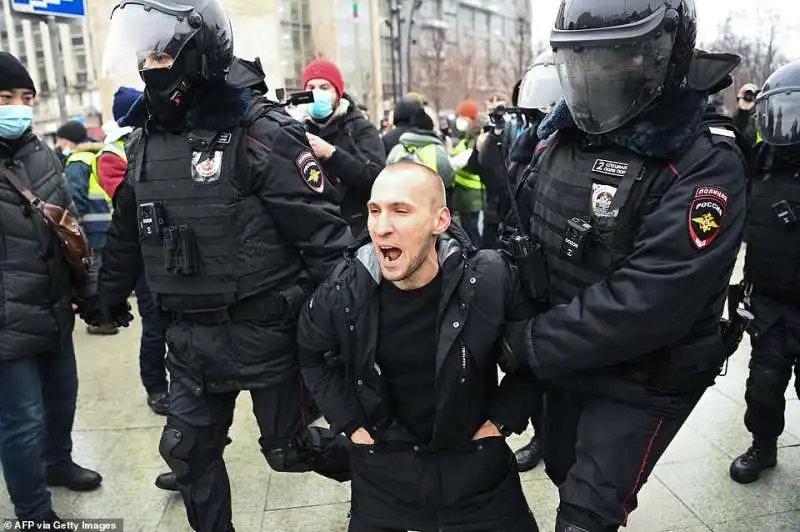 proteste per la liberazione di navalny 50