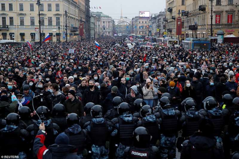 proteste per la liberazione di navalny 51