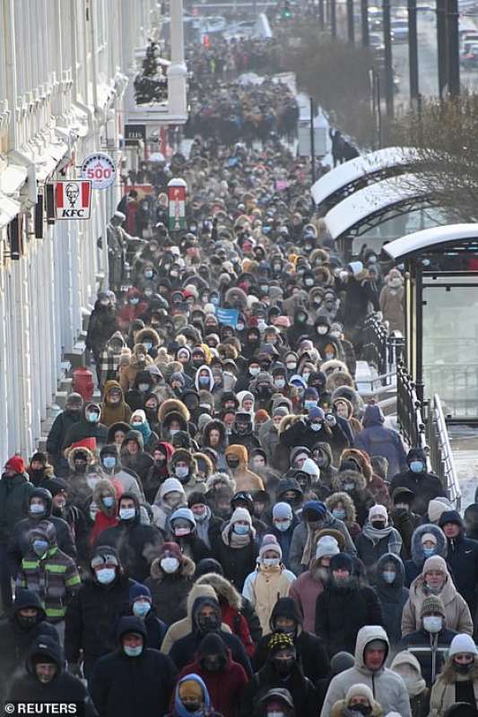 proteste per la liberazione di navalny 56