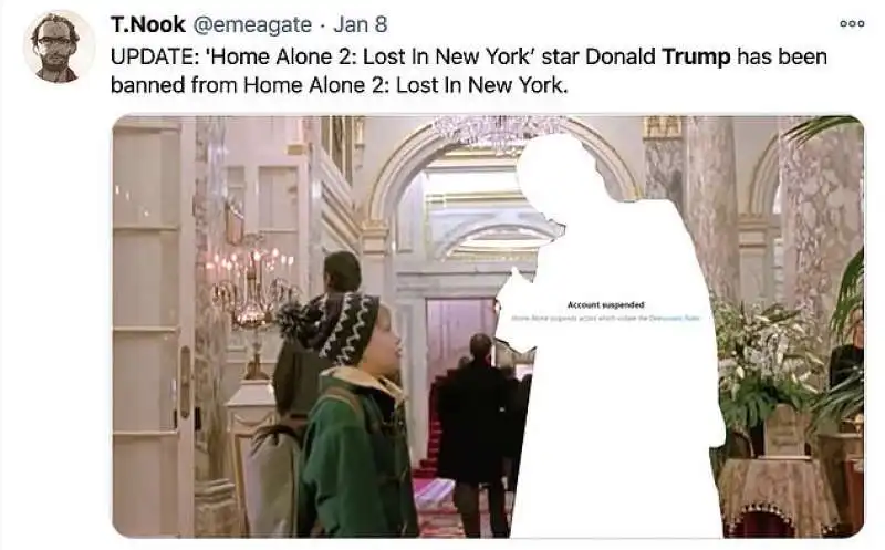 rimozione di trump da mamma ho riperso l'aereo   meme 