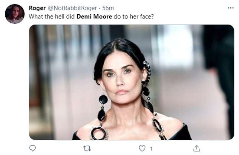 tweet su demi moore