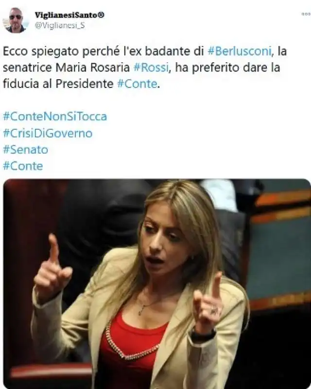 tweet su mariarosaria rossi 6