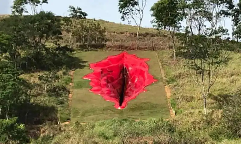 vagina gigante dell'artista juliana notari in brasile 5