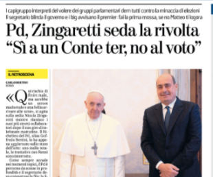 ZINGARETTI LA STAMPA