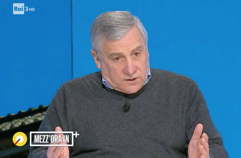 antonio tajani mezzora in piu 2