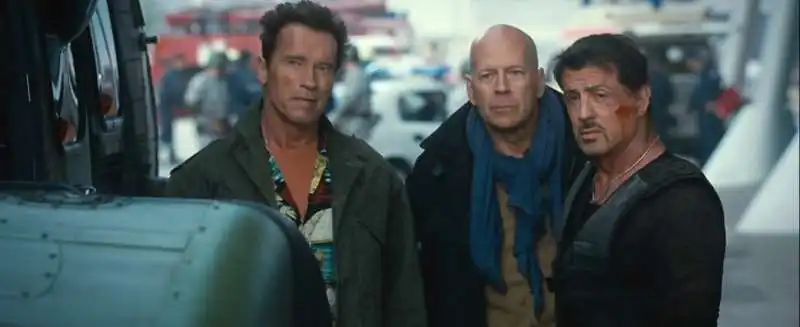 arnold schwarzenegger bruce willis sylvester stallone   i mercenari 