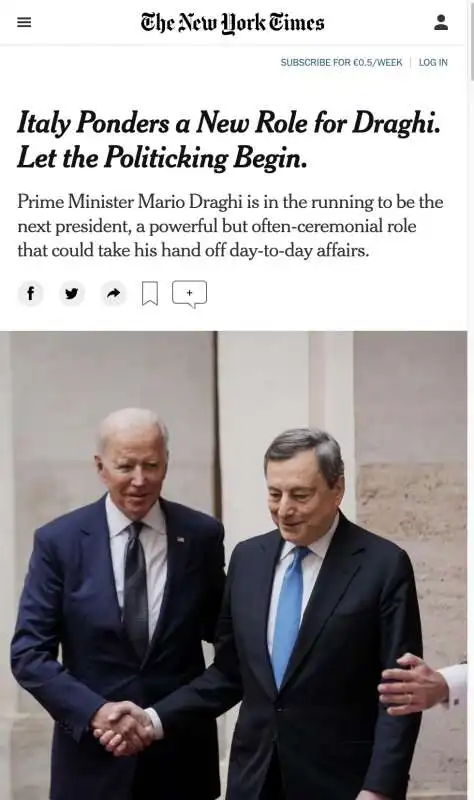 ARTICOLO DEL NEW YORK TIMES SU MARIO DRAGHI 