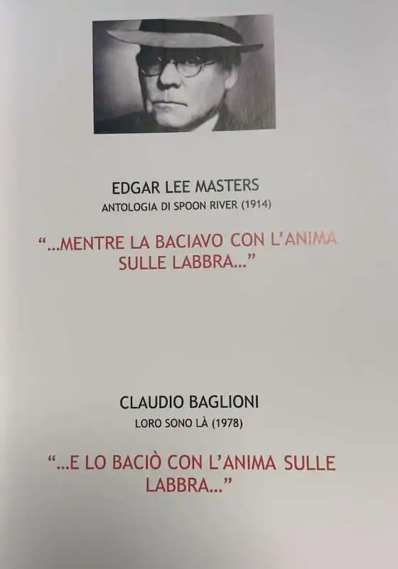 claudio baglioni copia edgar lee masters    da tutti poeti con claudio