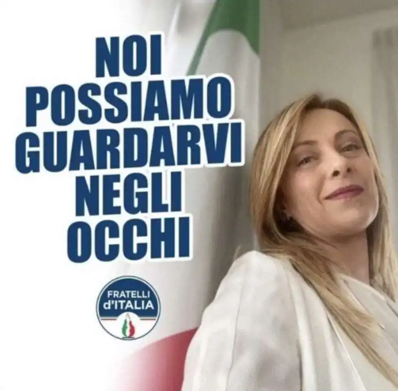 GIORGIA MELONI COME ALMIRANTE - NOI POSSIAMO GUARDARVI NEGLI OCCHI