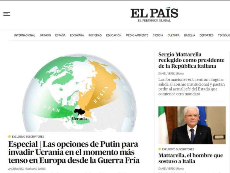 il mattarella bis su el pais