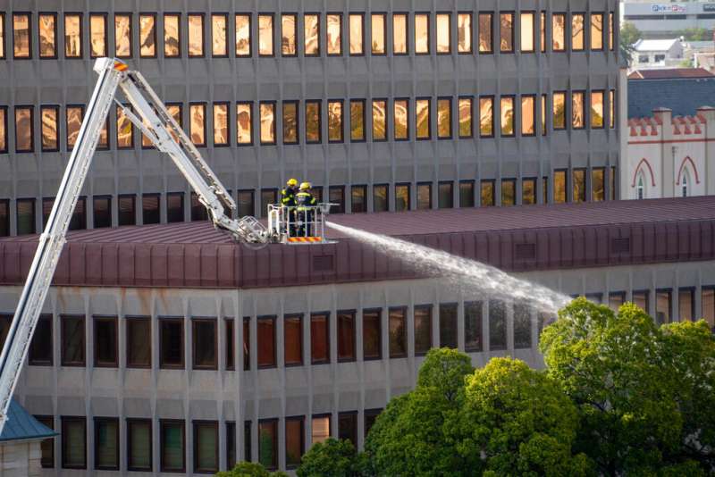 Incendio Parlamento Citta del Capo 4