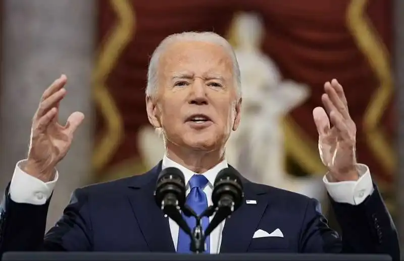 joe biden    anniversario dell'assalto a capitol hill  