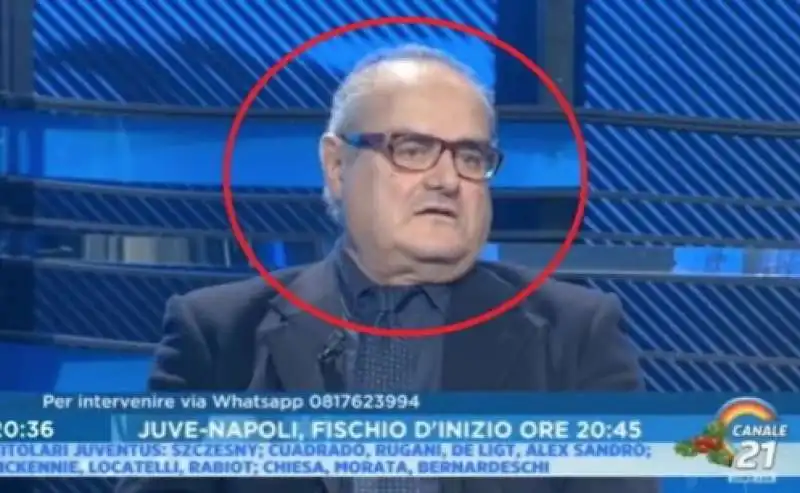 LA FACCIA DI GIUSEPPE BRUSCOLOTTI DURANTE LA SCOSSA DI TERREMOTO IN DIRETTA TV