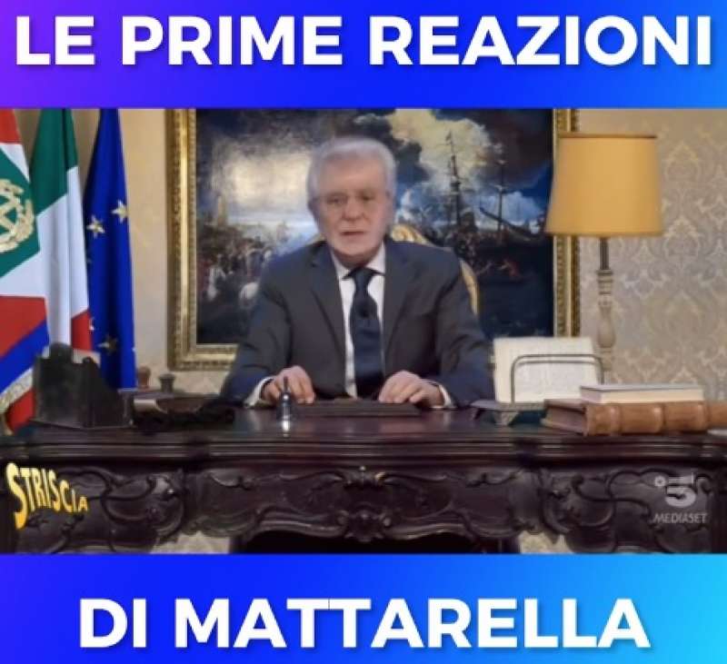 le prime reazioni di sergio mattarella al bis deepfake striscia la notizia