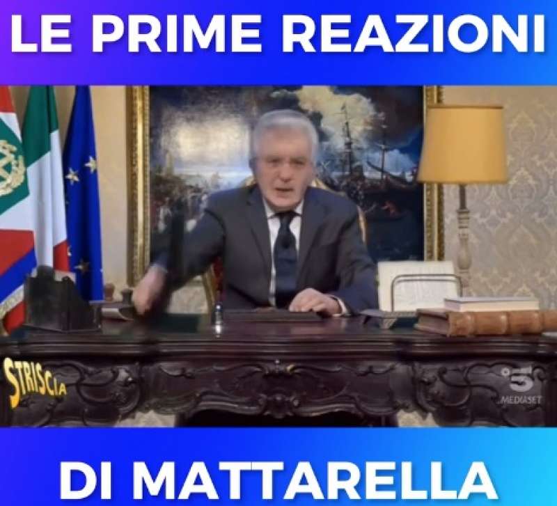 le prime reazioni di sergio mattarella al bis deepfake striscia la notizia