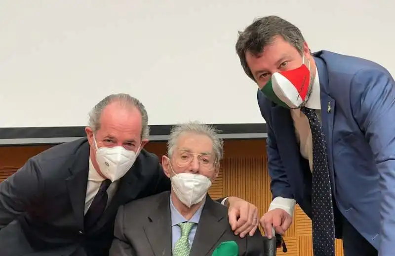 LUCA ZAIA UMBERTO BOSSI MATTEO SALVINI