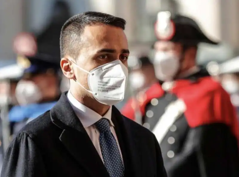 luigi di maio   funerale david sassoli 13