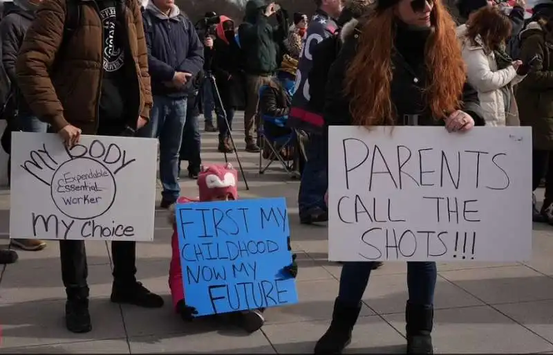 manifestazione no vax a washington 12