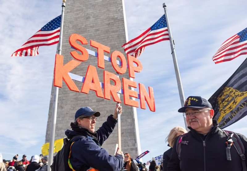 manifestazione no vax a washington 7