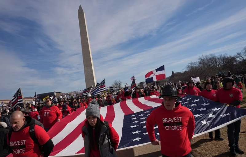 manifestazione no vax a washington 9