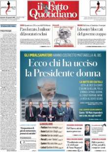 mattarella bis prima pagina il fatto quotidiano