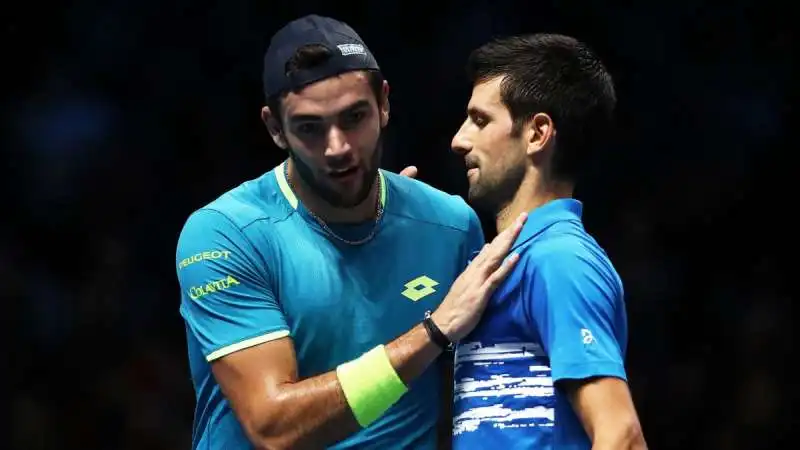 MATTEO BERRETTINI E NOVAK DJOKOVIC