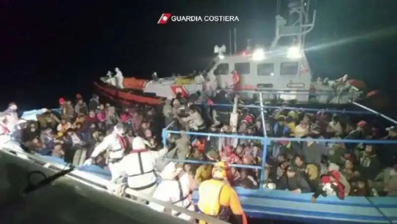 Migranti a Lampedusa