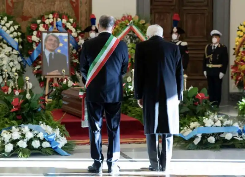 roberto gualtieri sergio mattarella   camera ardente david sassoli in campidoglio   12