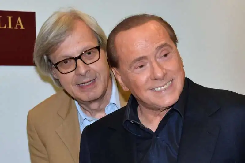 silvio berlusconi e vittorio sgarbi