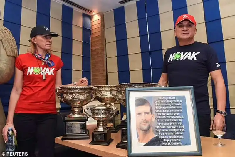 srdjan e diana djokovic, genitori di novak