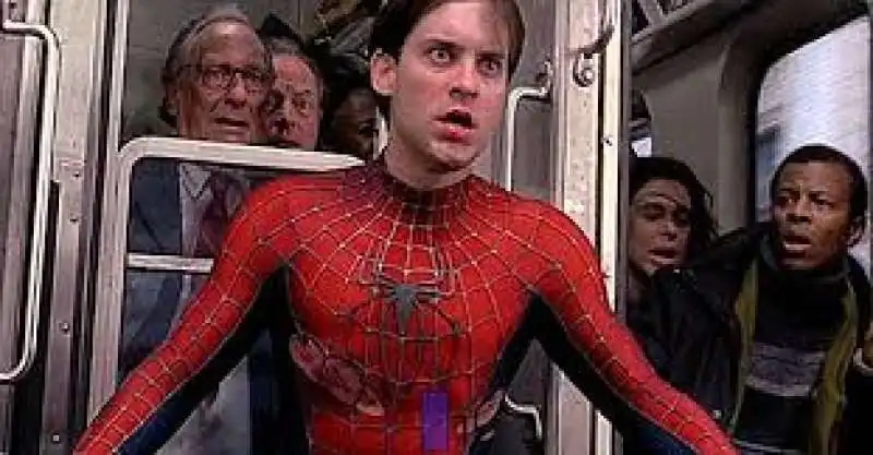 tobey maguire   spiderman.  