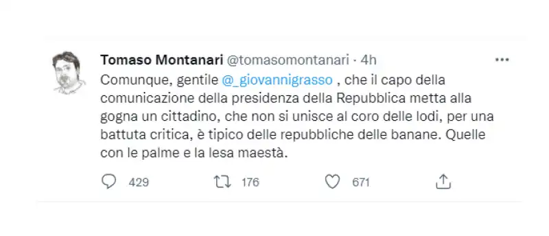 tomaso montanari frigna dopo la risposta di giovanni grasso 