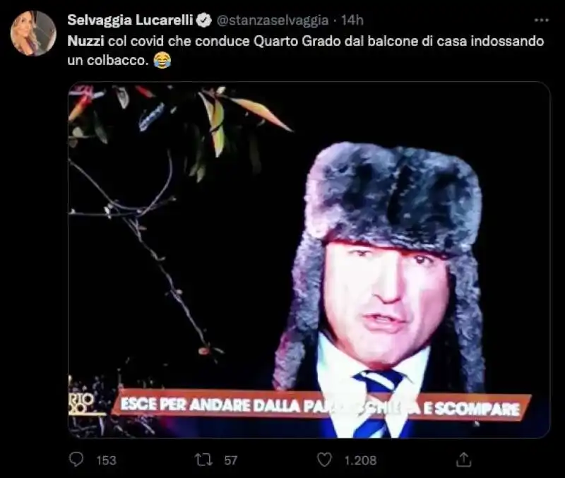 tweet sul colbacco di gianlugi nuzzi    14