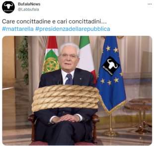 tweet sul mattarella bis 1