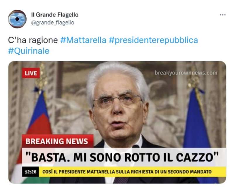 tweet sul mattarella bis 10