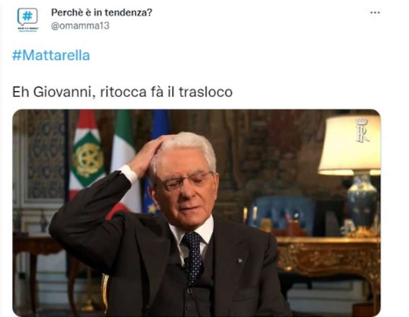 tweet sul mattarella bis 11