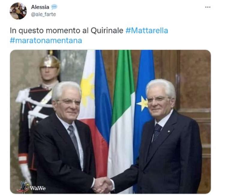 tweet sul mattarella bis 5