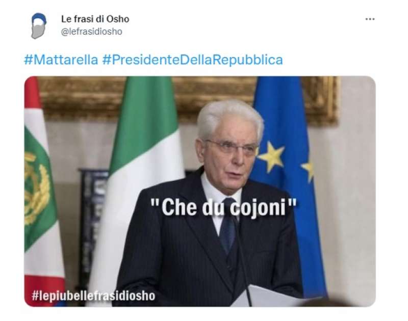 tweet sul mattarella bis 9