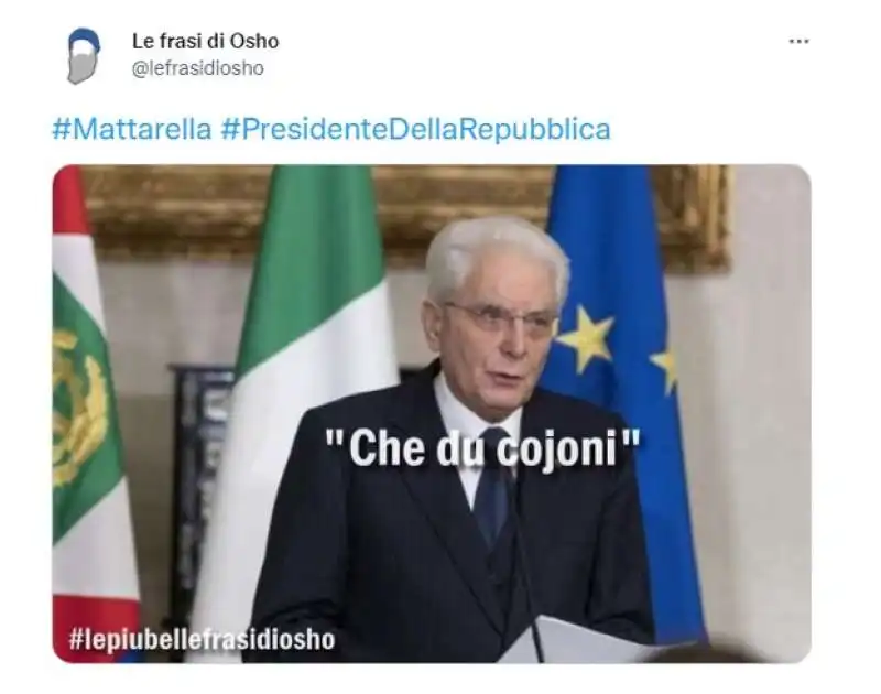 tweet sul mattarella bis   9