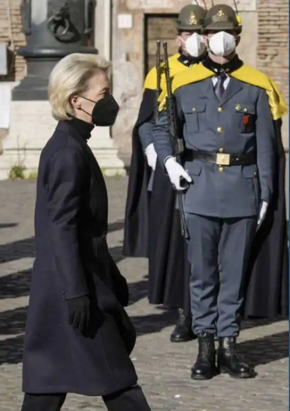 ursula von der leyen   funerale david sassoli 6