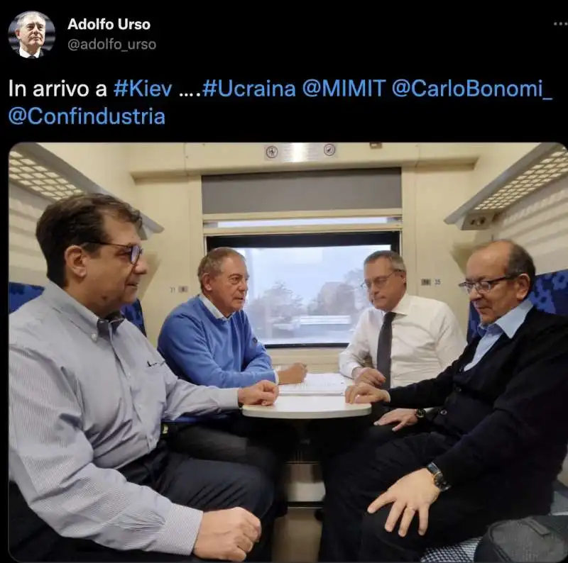 ADOLFO URSO E CARLO BONOMI CON TALO' IN VIAGGIO VERSO KIEV 