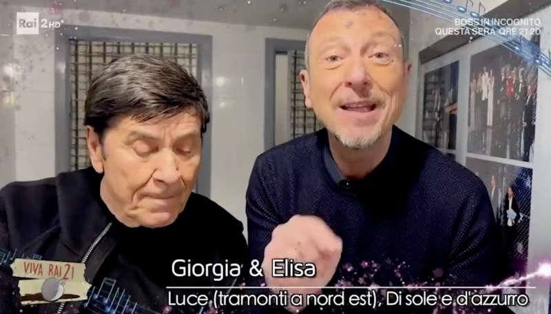 amadeus e morandi annunciano i duetti di sanremo 2023 1