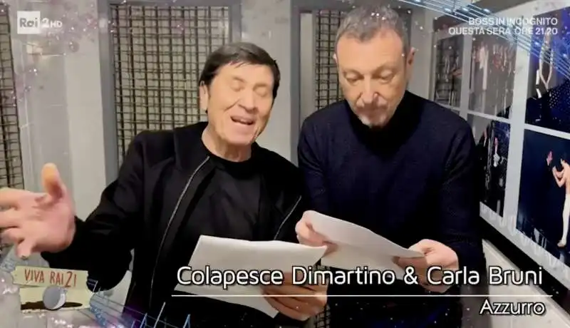 amadeus e morandi annunciano i duetti di sanremo 2023   3