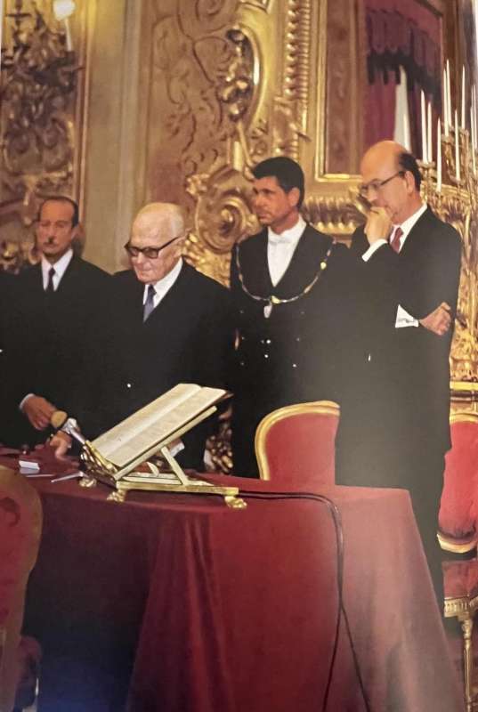 bettino craxi con il presidente della repubblica pertini