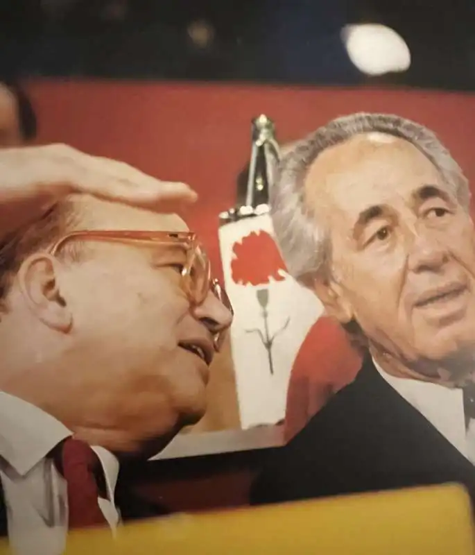 bettino craxi e shimon peres