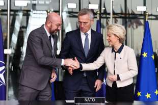 Charles Michel Jens Stoltenberg Ursula von der Leyen 2