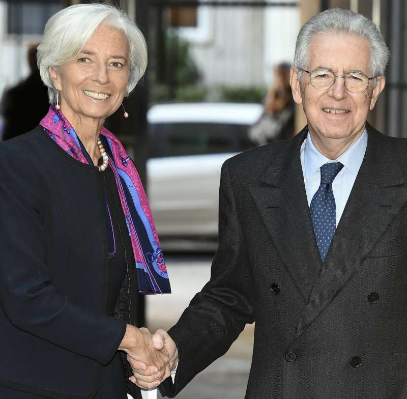 CHRISTINE LAGARDE MARIO MONTI