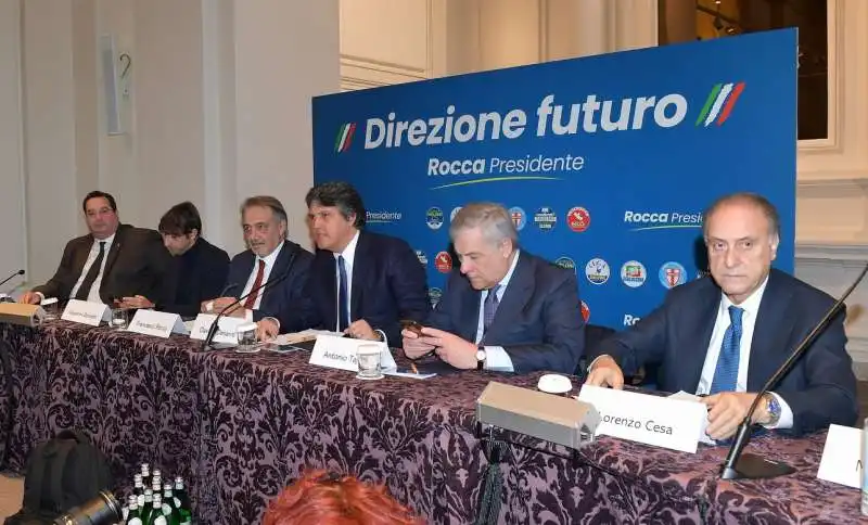 claudio durigon giovanni donzelli francesco rocca davide desario antonio tajani lorenzo cesa  foto di bacco